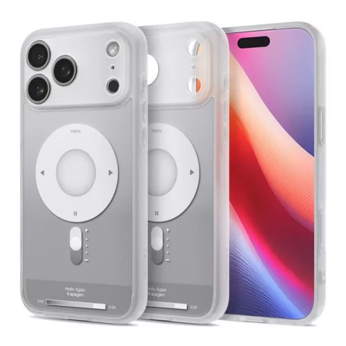 SPIGEN ULTRA HYBRID MAG műanyag telefonvédő (ütésállóság, légpárnás keret, MagSafe) EZÜST