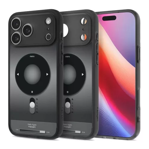 SPIGEN ULTRA HYBRID MAG műanyag telefonvédő (ütésállóság, légpárnás keret, MagSafe) FEKETE