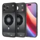 SPIGEN ULTRA HYBRID MAG műanyag telefonvédő (ütésállóság, légpárnás keret, MagSafe) FEKETE