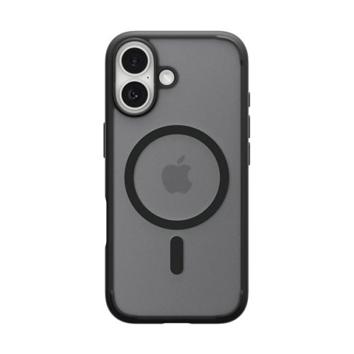SPIGEN ULTRA HYBRID MAG műanyag telefonvédő (ütésállóság, légpárnás keret, matt, MagSafe) FEKETE