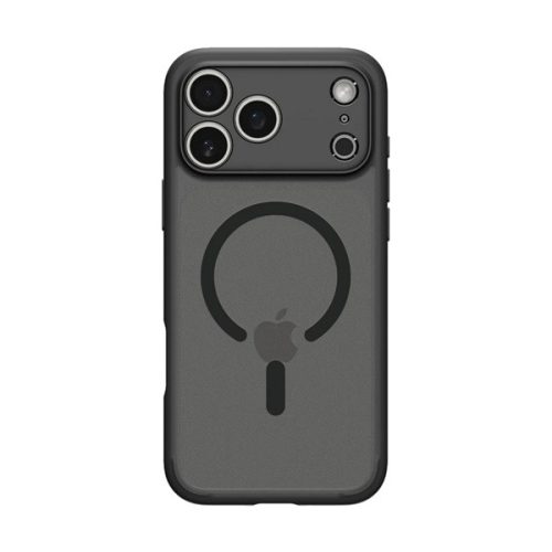 SPIGEN ULTRA HYBRID MAG műanyag telefonvédő (ütésállóság, légpárnás keret, matt, MagSafe) FEKETE