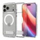 SPIGEN ULTRA HYBRID S műanyag telefonvédő (ütésállóság, légpárnás keret, kitámasztó, MagSafe) ÁTLÁTSZÓ
