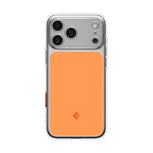 SPIGEN ULTRA HYBRID T MAG műanyag telefonvédő (ütésállóság, légpárnás keret, MagSafe) NARANCSSÁRGA