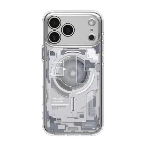 SPIGEN ULTRA HYBRID ZERO ONE műanyag telefonvédő (ütésállóság, légpárnás keret, MagSafe) FEHÉR