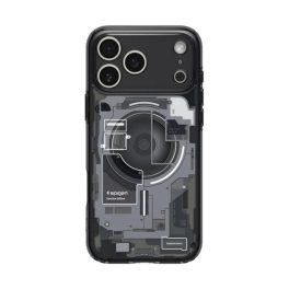 SPIGEN ULTRA HYBRID ZERO ONE műanyag telefonvédő (ütésállóság, légpárnás keret, MagSafe) FEKETE   SPIGEN ULTRA HYBRID ZERO ONE műanyag telefonvédő (ütésállóság, légpárnás keret, MagSafe) FEKETE