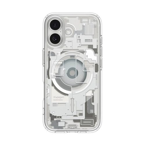 SPIGEN ULTRA HYBRID ZERO ONE műanyag telefonvédő (ütésállóság, légpárnás keret, MagSafe) TITÁNSZÜRKE