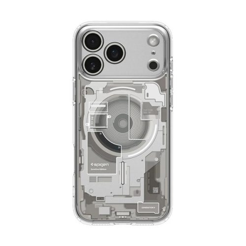 SPIGEN ULTRA HYBRID ZERO ONE műanyag telefonvédő (ütésállóság, légpárnás keret, MagSafe) TITÁNSZÜRKE