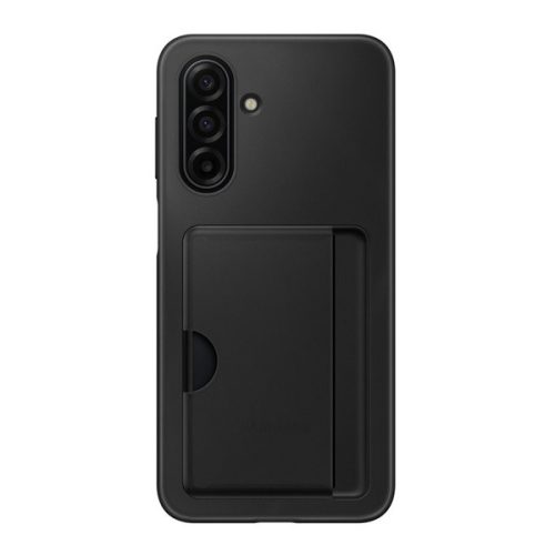 SAMSUNG szilikon telefonvédő (kártyazseb) FEKETE