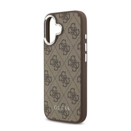   GUESS 4G MAGSAFE szilikon telefonvédő (ütésállóság, műanyag hátlap) BARNA