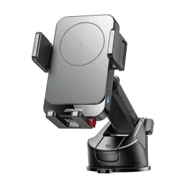   JOYROOM JR-ZS241S autós tartó (15W, tapadókorongos, műszerfalra, automata, wireless, 360°, 68-95mm széles) FEKETE