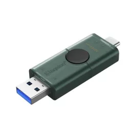   KINGSTON DT DUO pendrive/USB Stick (USB 3.2 + Type-C, Gen 1) 128GB FEKETE/SÖTÉTZÖLD