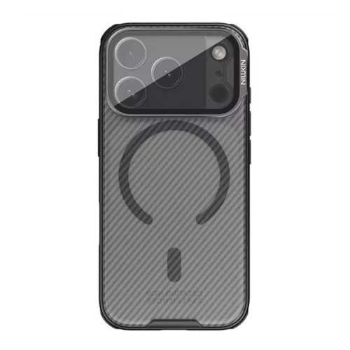 NILLKIN CAMSHIELD PRO MAGNETIC műanyag telefonvédő (ütésállóság, kameravédő, mágneses, csíkos) ÁTLÁTSZÓ/FEKETE