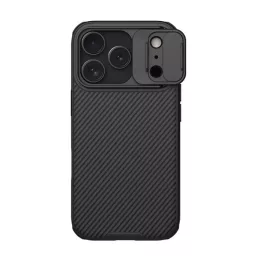   NILLKIN CAMSHIELD PRO MAGNETIC műanyag telefonvédő (ütésállóság, kameravédő, mágneses, csíkos) FEKETE
