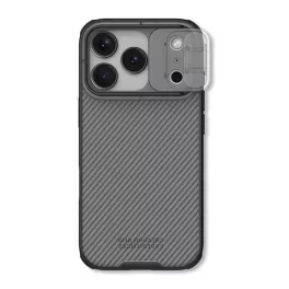   NILLKIN CAMSHIELD PRO szilikon telefonvédő (ütésállóság, kameravédő, csíkos) ÁTLÁTSZÓ/FEKETE