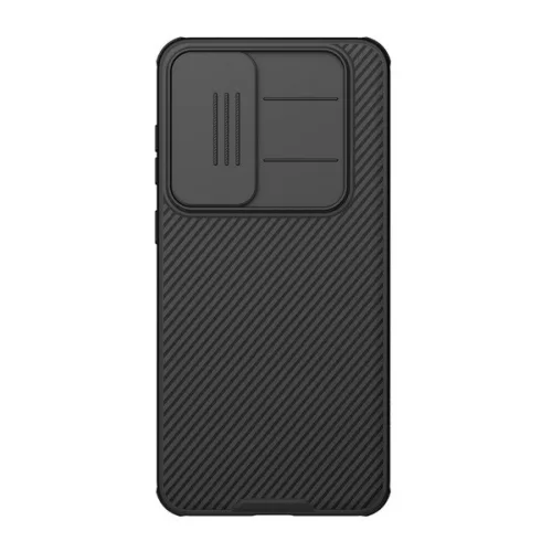 NILLKIN CAMSHIELD PRO szilikon telefonvédő (ütésállóság, kameravédő, csíkos) FEKETE