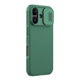 NILLKIN CAMSHIELD PRO szilikon telefonvédő (ütésállóság, kameravédő, csíkos) SÖTÉTZÖLD   NILLKIN CAMSHIELD PRO szilikon telefonvédő (ütésállóság, kameravédő, csíkos) SÖTÉTZÖLD