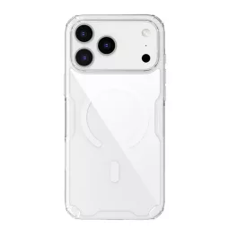   NILLKIN NATURE PRO MAGNETIC műanyag telefonvédő (ütésállóság, légpárnás sarok, MagSafe) ÁTLÁTSZÓ