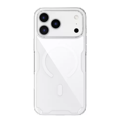 NILLKIN NATURE PRO MAGNETIC műanyag telefonvédő (ütésállóság, légpárnás sarok, MagSafe) ÁTLÁTSZÓ