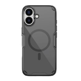   NILLKIN NATURE PRO MAGNETIC műanyag telefonvédő (ütésállóság, légpárnás sarok, MagSafe) FEKETE