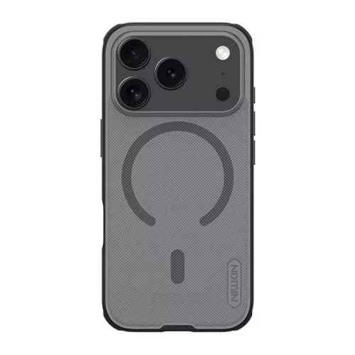 NILLKIN SUPER FROSTED PRO MAGNETIC műanyag telefonvédő (mágneses, ütésállóság, gumírozott) ÁTLÁTSZÓ/FEKETE