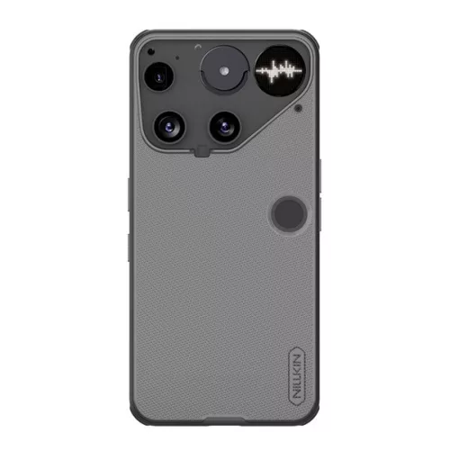 NILLKIN SUPER FROSTED PRO műanyag telefonvédő (ütésállóság, gumírozott, érdes felület) ÁTLÁTSZÓ/FEKETE