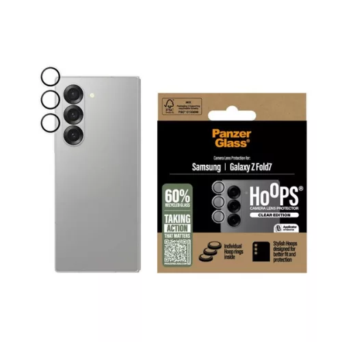 PANZERGLASS HOOPS kameravédő üveg (9H + segédkeret) ÁTLÁTSZÓ