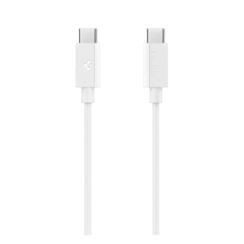 SPIGEN ESSENTIAL EB6020CC adatkábel (Type-C - Type-C, 60W, PD gyorstöltő, 200cm) FEHÉR