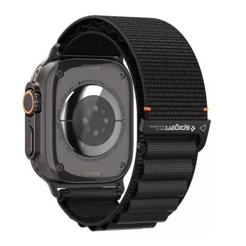 SPIGEN WBF1 pótszíj (egyedi méret, nagy, textil, állítható) FEKETE