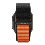 SPIGEN WBF1 pótszíj (egyedi méret, nagy, textil, állítható) FEKETE/NARANCSSÁRGA