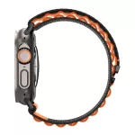 SPIGEN WBF1 pótszíj (egyedi méret, nagy, textil, állítható) FEKETE/NARANCSSÁRGA