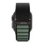 SPIGEN WBF1 pótszíj (egyedi méret, nagy, textil, állítható) FEKETE/SÖTÉTZÖLD