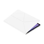 SAMSUNG tok álló, bőr hatású (aktív FLIP, oldalra nyíló, TRIFOLD, asztali tartó, mágneses) FEHÉR