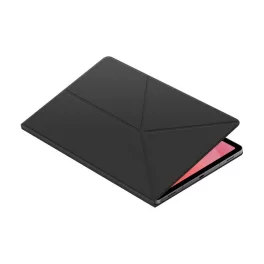   SAMSUNG tok álló, bőr hatású (aktív FLIP, oldalra nyíló, TRIFOLD, asztali tartó, mágneses) FEKETE
