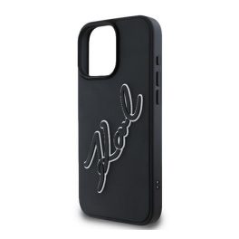 KARL LAGERFELD 3D RUBBER BICOLOR SIGNATURE szilikon telefonvédő (ütésállóság, 3D) FEKETE   KARL LAGERFELD 3D RUBBER BICOLOR SIGNATURE szilikon telefonvédő (ütésállóság, 3D) FEKETE