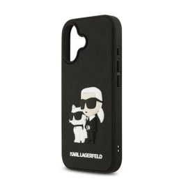 KARL LAGERFELD 3D RUBBER KARL AND CHOUPETTE szilikon telefonvédő (ütésállóság, 3D) FEKETE   KARL LAGERFELD 3D RUBBER KARL AND CHOUPETTE szilikon telefonvédő (ütésállóság, 3D) FEKETE