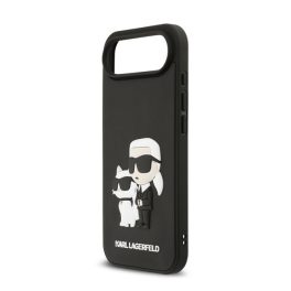 KARL LAGERFELD 3D RUBBER KARL AND CHOUPETTE szilikon telefonvédő (ütésállóság, 3D) FEKETE   KARL LAGERFELD 3D RUBBER KARL AND CHOUPETTE szilikon telefonvédő (ütésállóság, 3D) FEKETE
