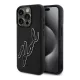KARL LAGERFELD 3D RUBBER SIGNATURE szilikon telefonvédő (ütésállóság, 3D) FEKETE