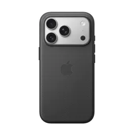   APPLE TECHWOVEN szilikon telefonvédő (szövet hátlap, MagSafe) FEKETE