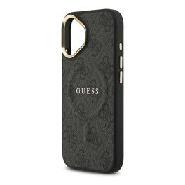 GUESS 4G CLASSIC LOGO szilikon telefonvédő (ütésállóság, bőr hatású hátlap) FEKETE   GUESS 4G CLASSIC LOGO szilikon telefonvédő (ütésállóság, bőr hatású hátlap) FEKETE