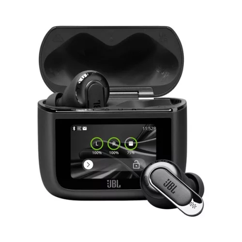 JBL TOUR PRO 3 bluetooth fülhallgató SZTEREO (v5.3, TWS, mikrofon, aktív zajszűrő, LED kijeléző + töltőtok) FEKETE