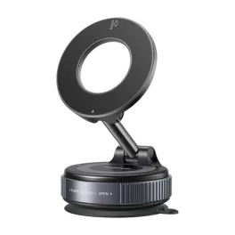   JOYROOM JR-ZS501 autós tartó (műszerfalra, tapadókorongos, mágneses, 360°, 4-7" méret) SÖTÉTSZÜRKE
