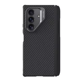   NILLKIN CARBOPROP szilikon telefonvédő (ütésállóság, aramid bevonat, kitámasztó, karbon minta, érintő ceruza) FEKETE