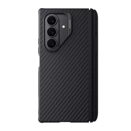   NILLKIN SYNTHETIC FIBER PRO műanyag telefonvédő (aramid bevonat, légpárnás sarok, MagSafe, érintő ceruza) FEKETE