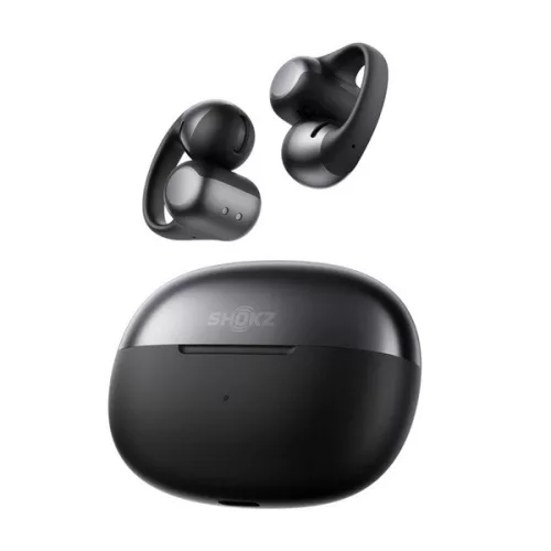 SHOKZ OPENDOTS ONE bluetooth fülhallgató SZTEREO (v5.4, TWS, fülre akasztható, mikrofon, zajszűrő + töltőtok) FEKETE