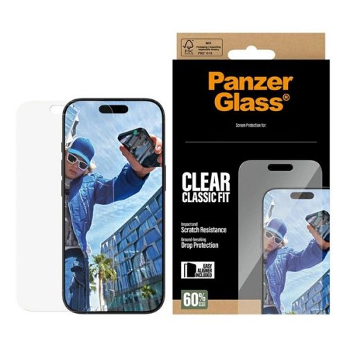 PANZERGLASS CLASSIC FIT EASYALIGNER képernyővédő üveg (oleofób réteg + segédkeret) ÁTLÁTSZÓ