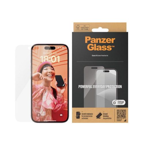 PANZERGLASS CLASSIC FIT képernyővédő üveg (extra karcálló, ütésállóság) ÁTLÁTSZÓ