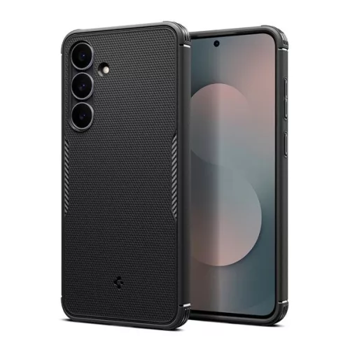 SPIGEN CORE ARMOR MAG szilikon telefonvédő (ütésállóság, kameravédő, érdes felület, MagSafe) FEKETE