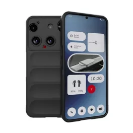   Szilikon telefonvédő (ütésállóság, kameravédő, 3D) FEKETE