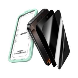   UGREEN SP1154 képernyővédő üveg 2db (betekintés ellen, 0.33mm, 9H + segédkeret) ÁTLÁTSZÓ