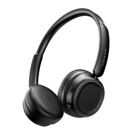   USAMS SR01 bluetooth fejhallgató SZTEREO (v5.3, mikrofon, aktív zajszűrő) FEKETE